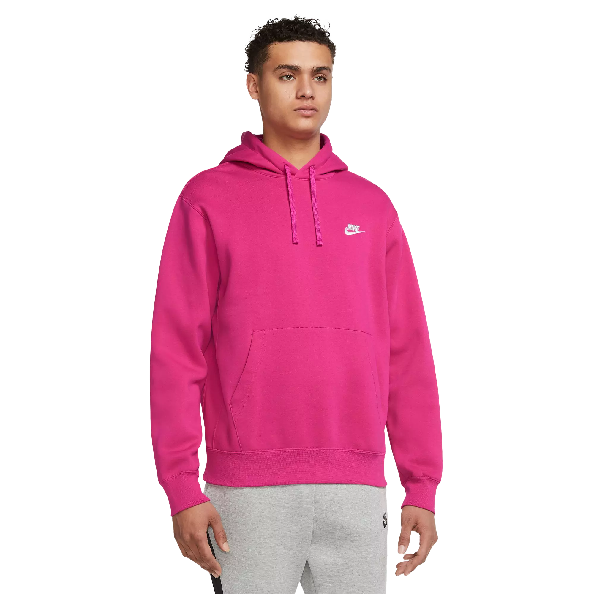 Nike Men s Sportswear Club Pullover Hoodie Pink Hibbett